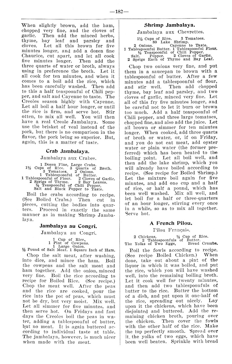 Jambalaya history, origins and etymology